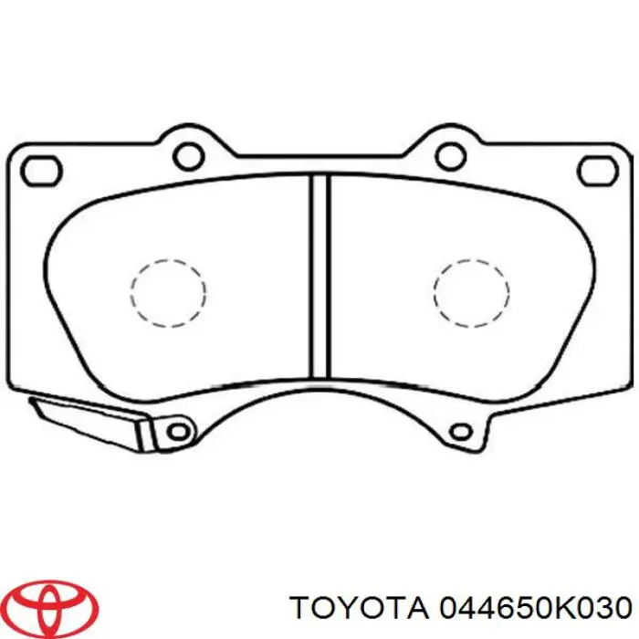 Купити 044650K030 Toyota Колодки гальмівні передні, дискові