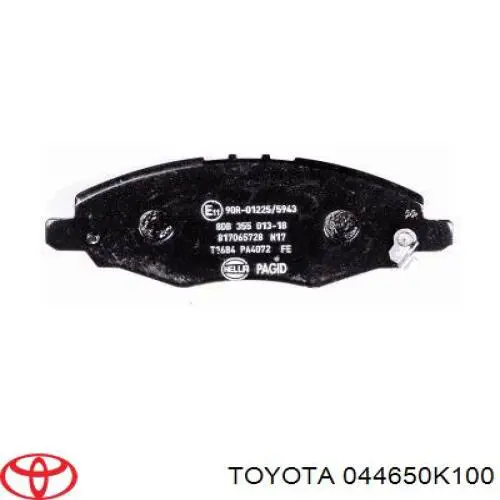 Купити 044650K100 Toyota Колодки гальмівні передні, дискові