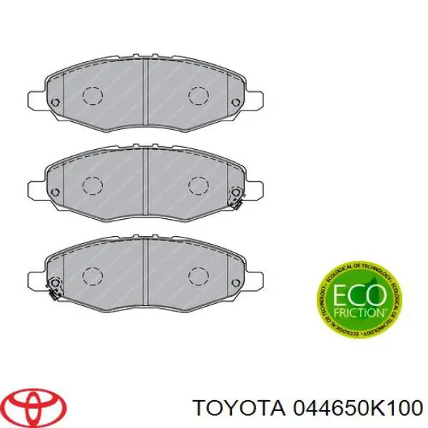 Гальмівні колодки Toyota 044650K100 ціна, від 15.36 USD