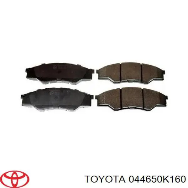 Передні тормозні колодки 044650K160 Toyota