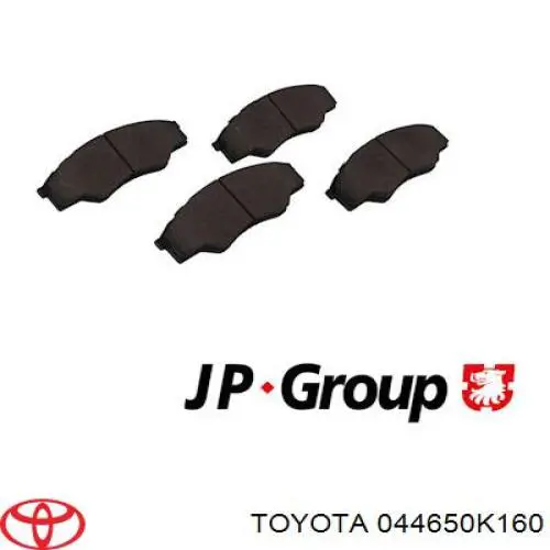 Гальмівні колодки Toyota 044650K160 ціна, від 18.10 USD