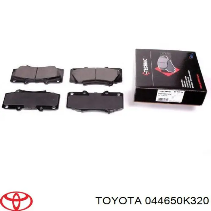 Передні тормозні колодки 044650K320 Toyota