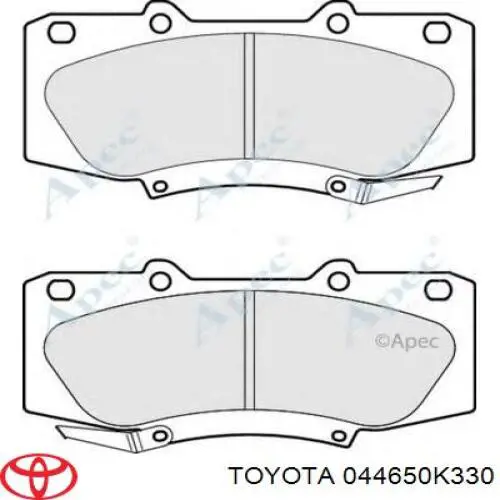 Купити 044650K330 Toyota Колодки гальмівні передні, дискові