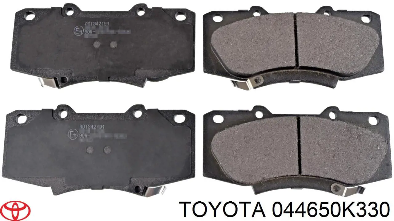 Гальмівні колодки Toyota 044650K330 ціна, від 28.54 USD