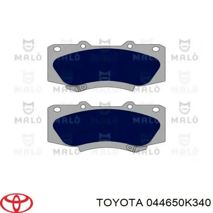 Гальмівні колодки Toyota 044650K340 ціна, від 38.58 USD