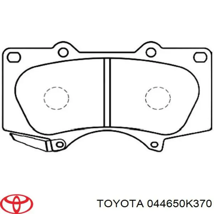 Гальмівні колодки Toyota 044650K370 ціна, від 32.32 USD