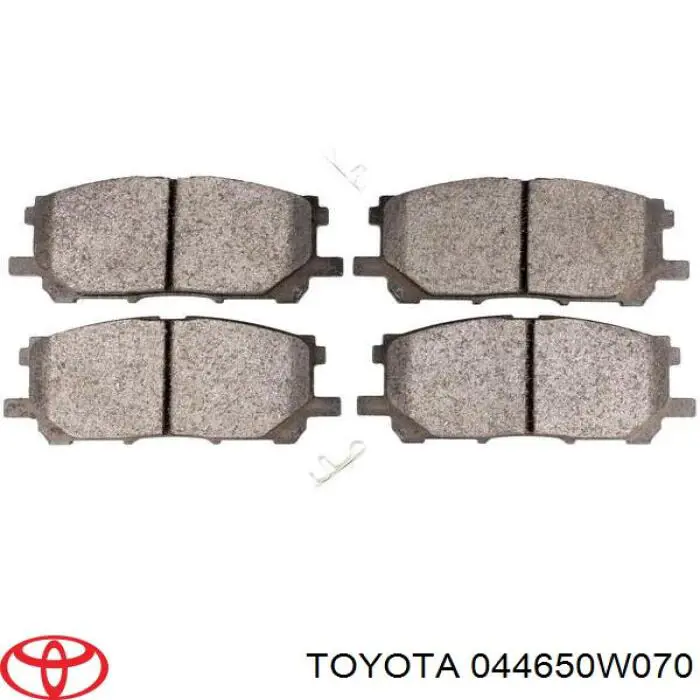 Передні тормозні колодки 044650W070 Toyota