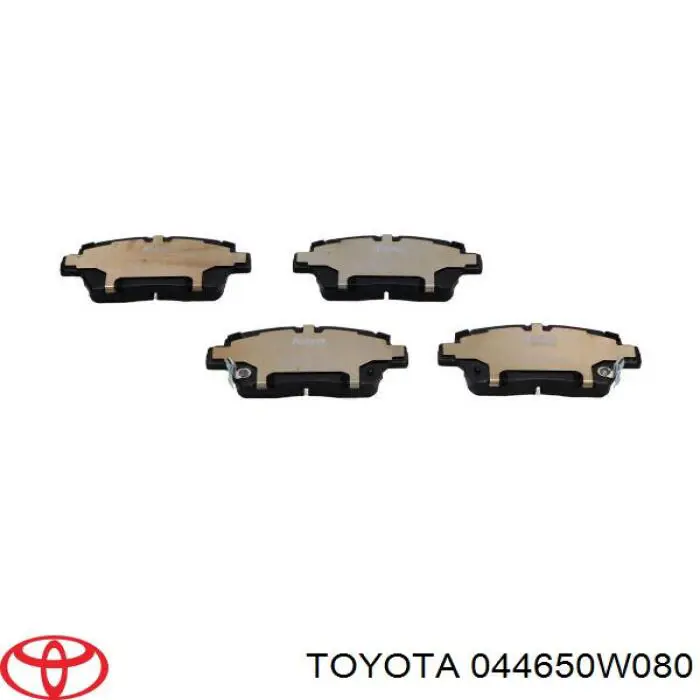 Передні тормозні колодки 044650W080 Toyota