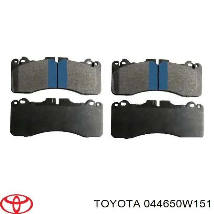 044650W151 Toyota Передні гальмівні колодки