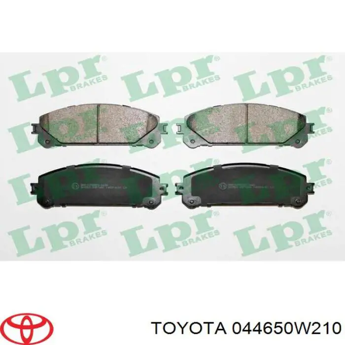 Купити 044650W210 Toyota Колодки гальмівні передні, дискові
