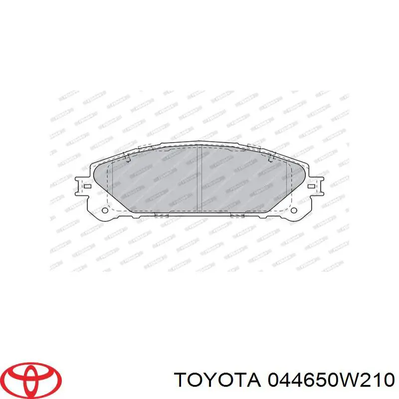 Гальмівні колодки Toyota 044650W210 ціна, від 25.69 USD