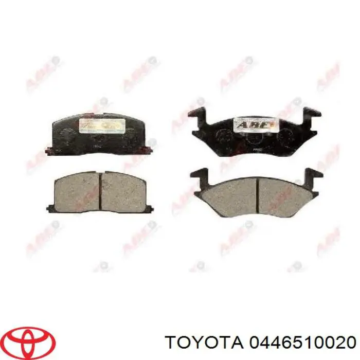 Колодки гальмівні передні, дискові 0446510020 Toyota