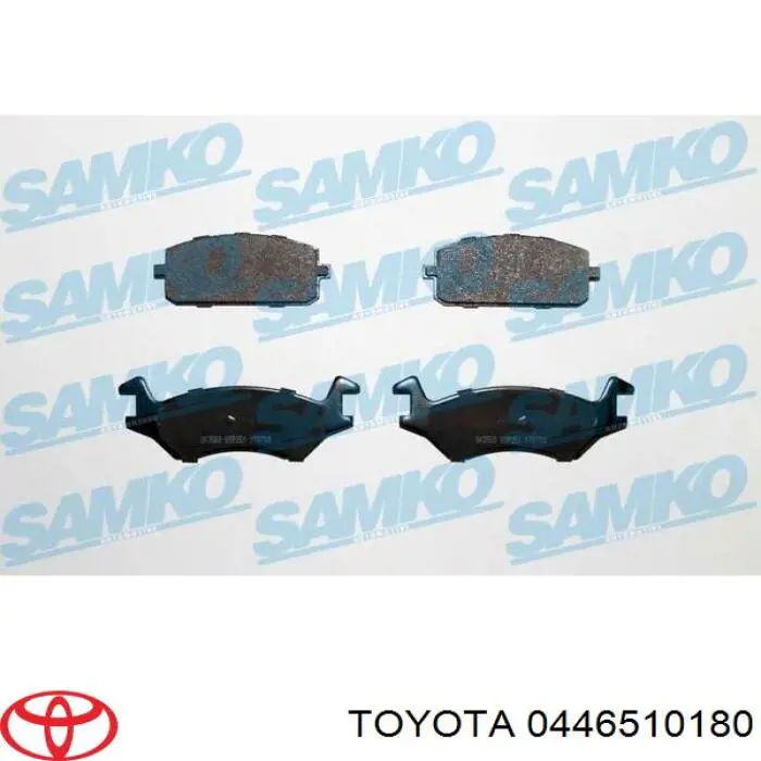 Гальмівні колодки Toyota 0446510180 ціна, від 19.03 USD