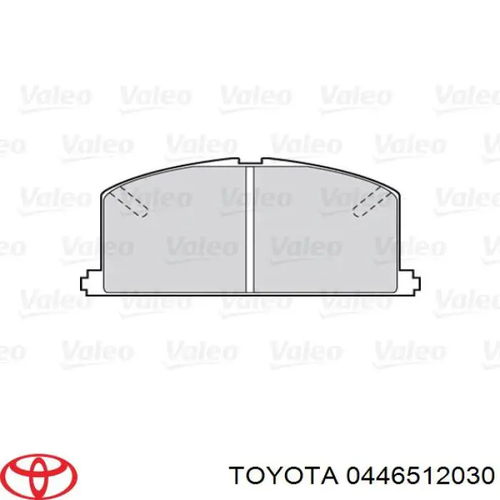 Купити 0446512030 Toyota Колодки гальмівні передні, дискові