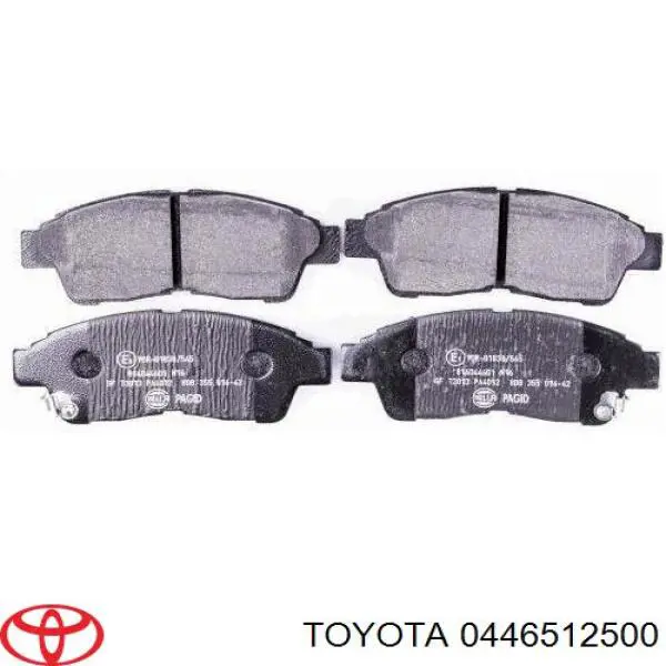 Купити 0446512500 Toyota Колодки гальмівні передні, дискові