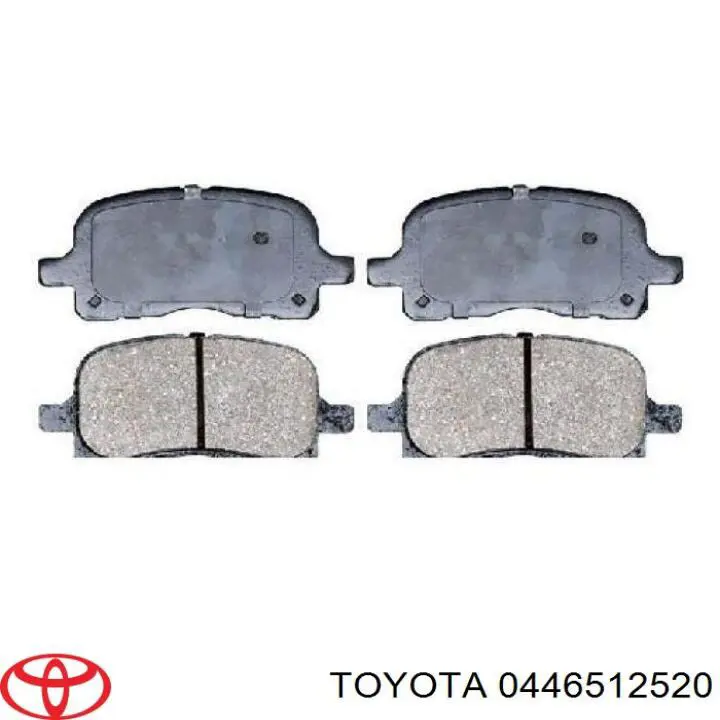 Купити 0446512520 Toyota Колодки гальмівні передні, дискові