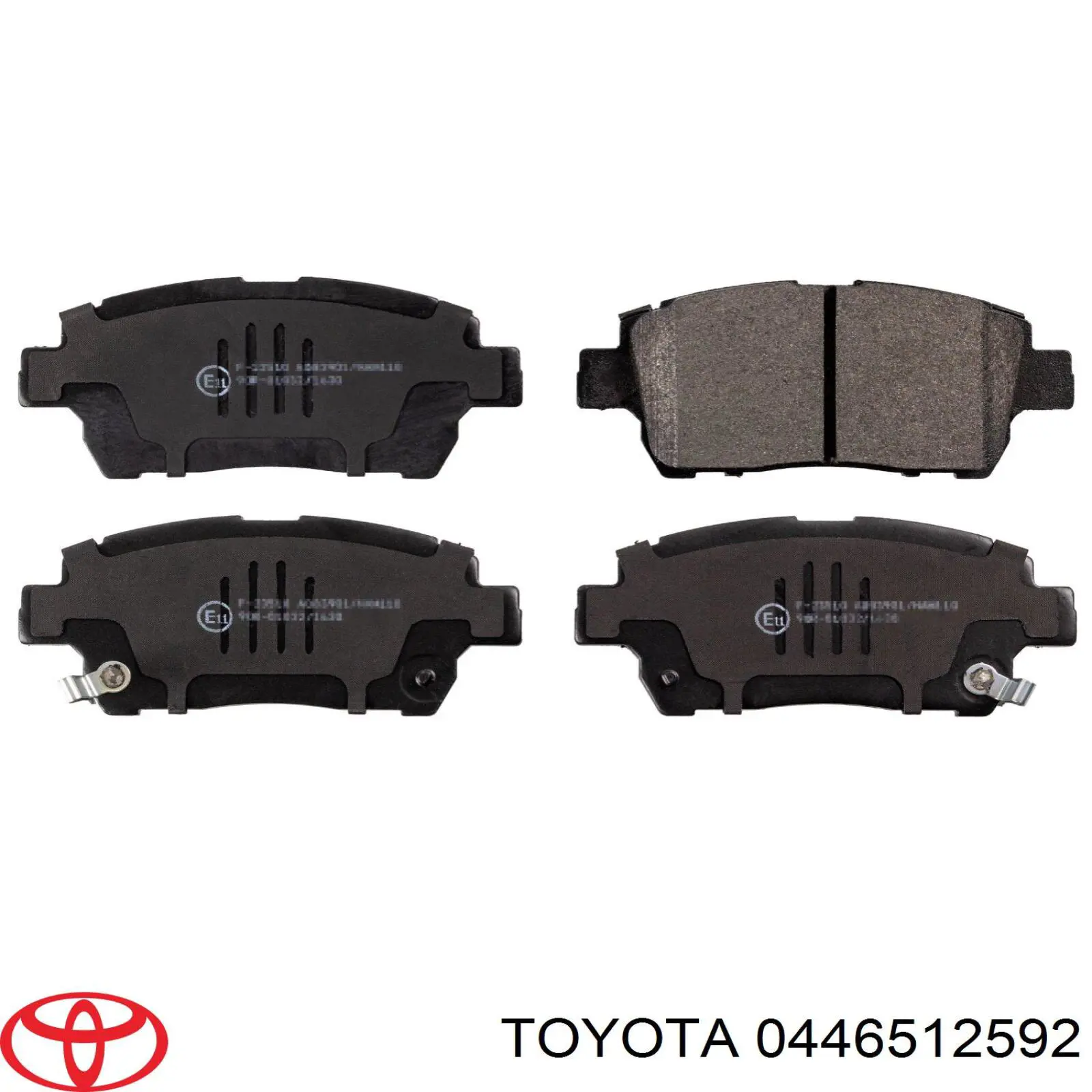 0446512592 Toyota колодки гальмівні передні, дискові