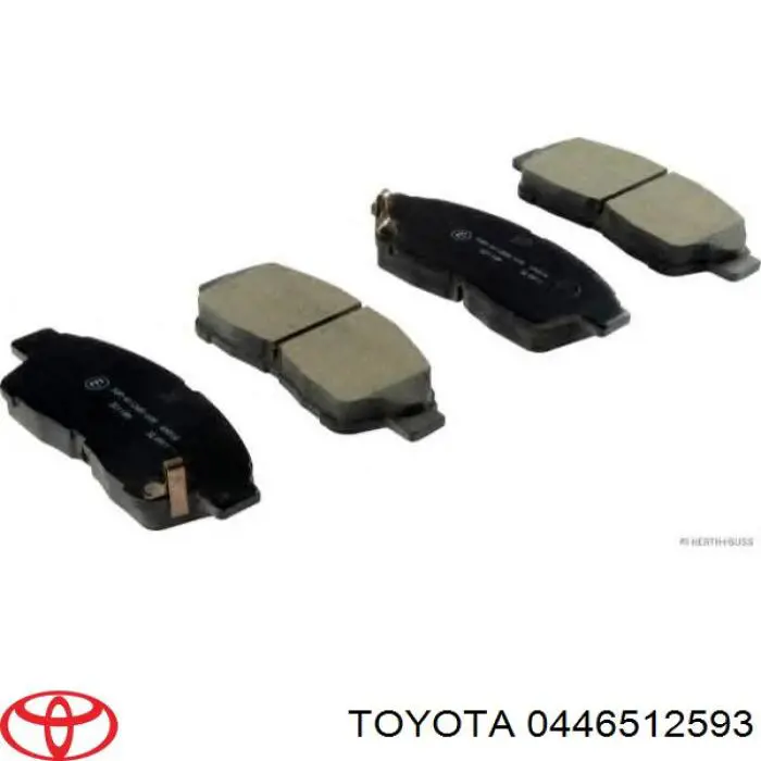 0446512593 Toyota колодки гальмівні передні, дискові