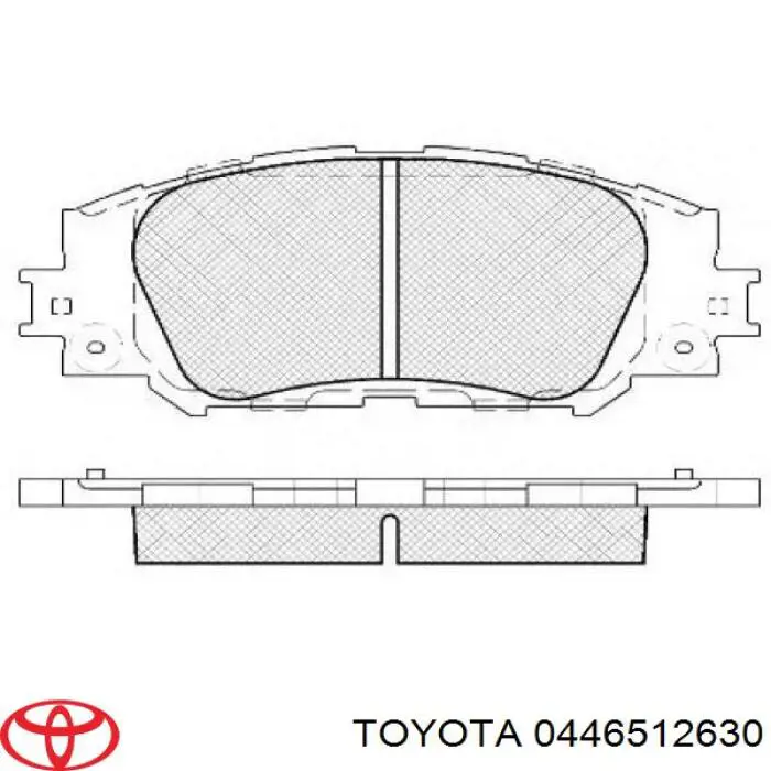 Гальмівні колодки Toyota 0446512630 ціна, від 20.24 USD