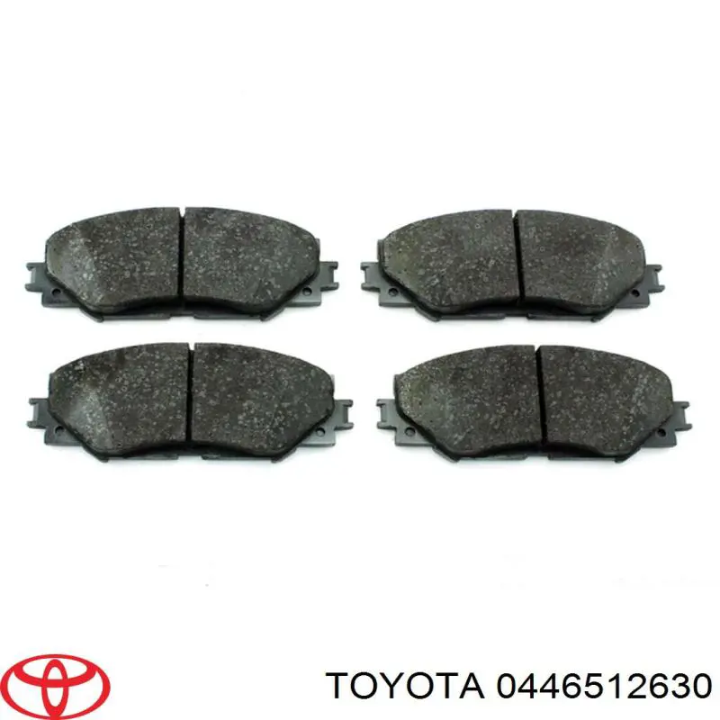 0446512630 Toyota колодки гальмівні передні, дискові