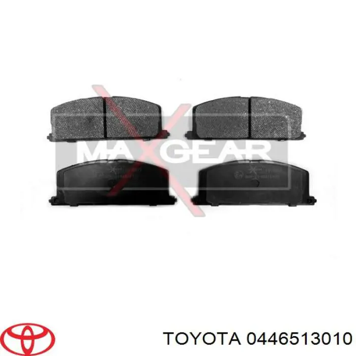 0446513010 Toyota колодки гальмівні передні, дискові