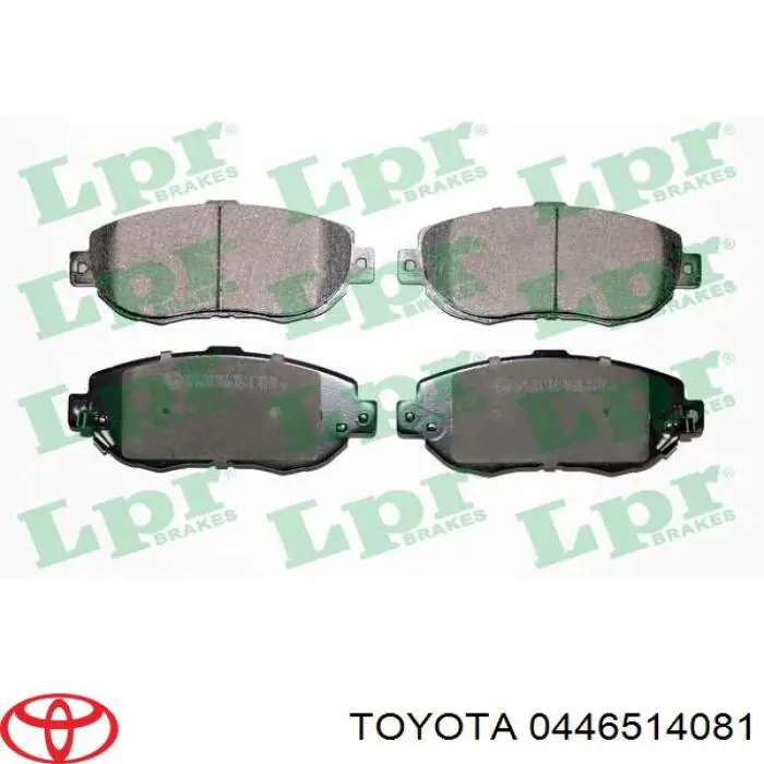 Купити 0446514081 Toyota Колодки гальмівні передні, дискові