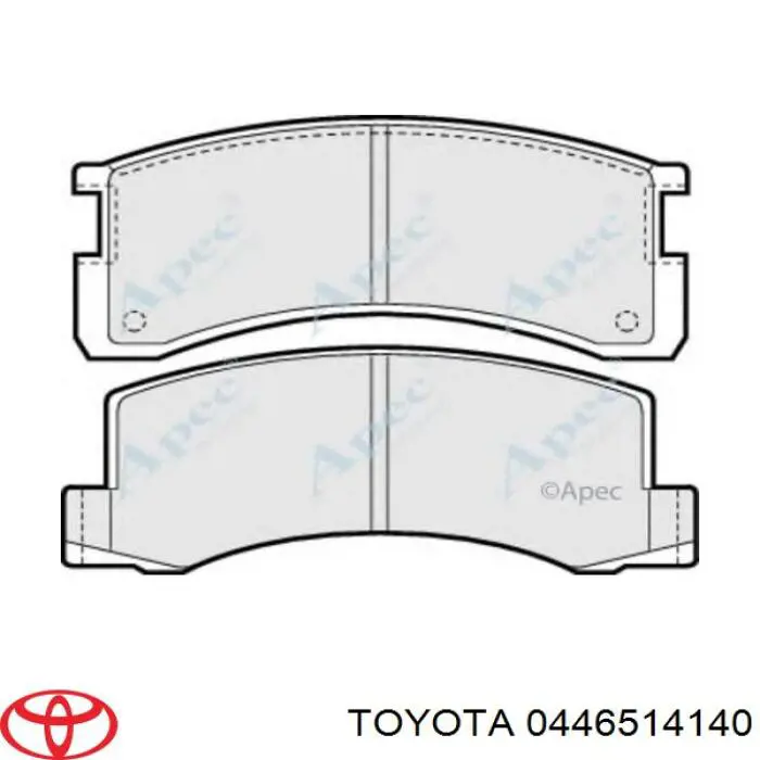 Купити 0446514140 Toyota Колодки гальмівні передні, дискові