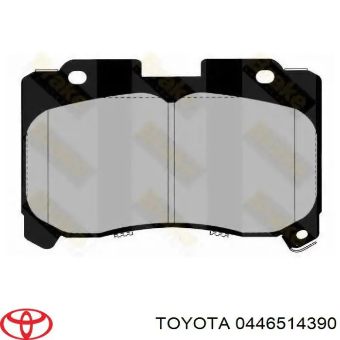 Колодки гальмівні передні, дискові 0446514390 Toyota