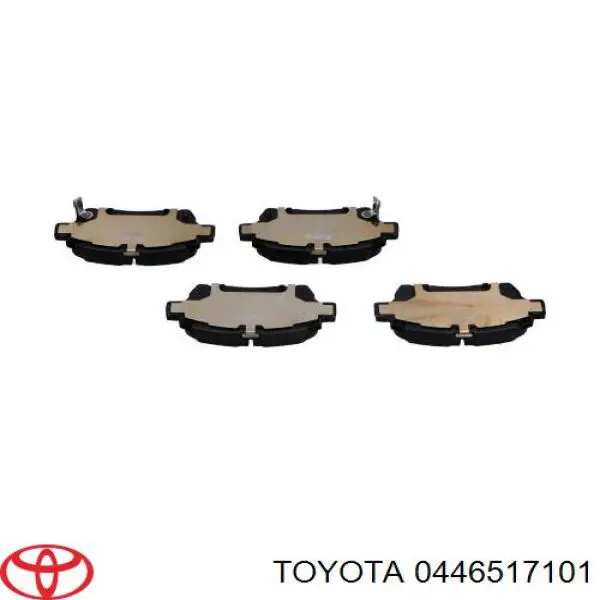 Колодки гальмівні передні, дискові 0446517101 Toyota