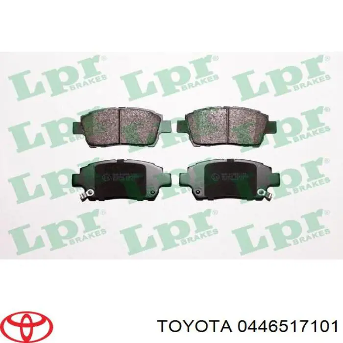 Передні тормозні колодки 0446517101 Toyota