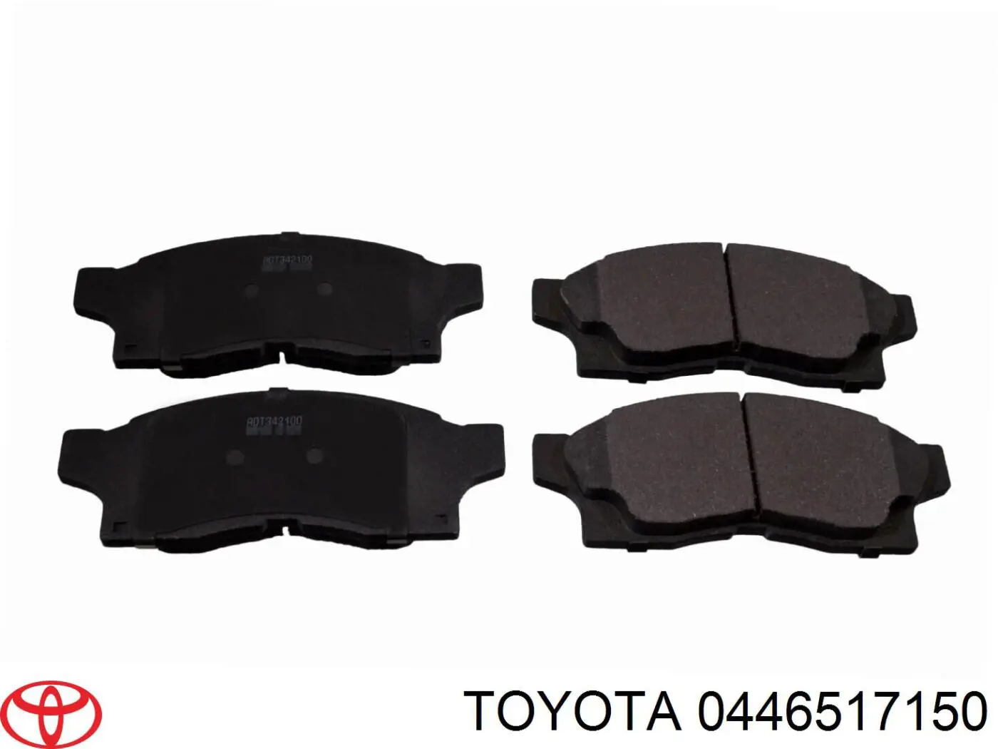 Гальмівні колодки Toyota 0446517150 ціна, від 12.55 USD