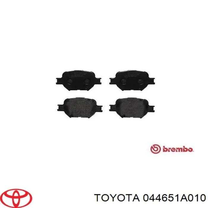 Колодки гальмівні передні, дискові 044651A010 Toyota