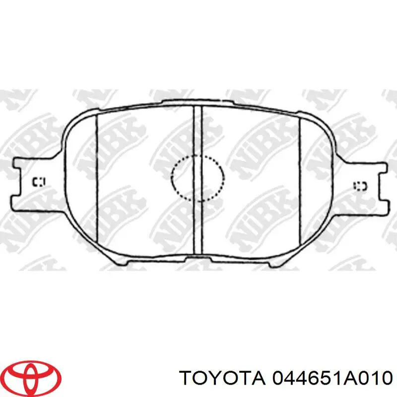 Купити 044651A010 Toyota Колодки гальмівні передні, дискові