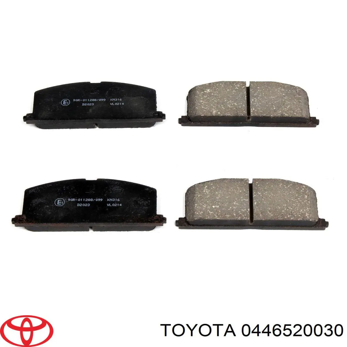 Купити 0446520030 Toyota Колодки гальмівні передні, дискові