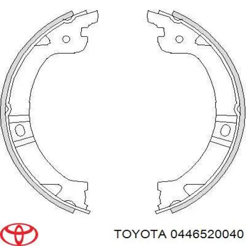 Гальмівні колодки Toyota 0446520040 ціна, від 16.91 USD