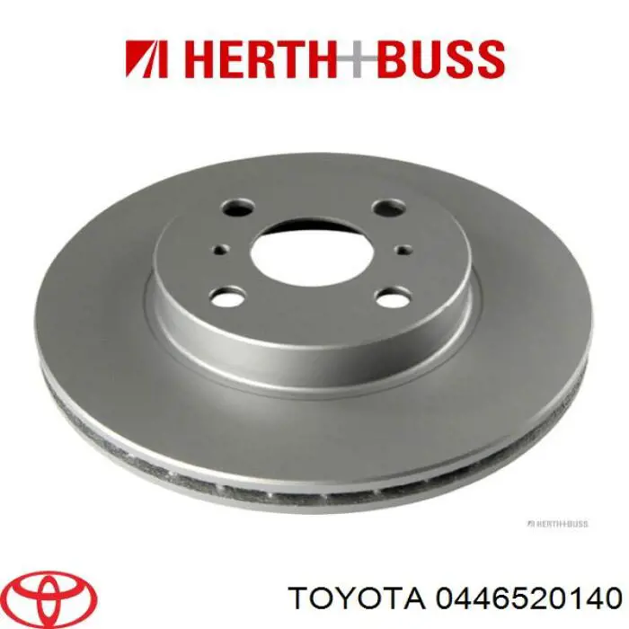 0446520140 Toyota колодки гальмівні передні, дискові
