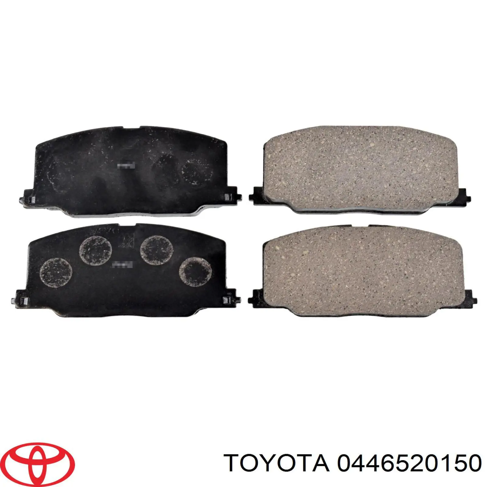 0446520150 Toyota колодки гальмівні передні, дискові