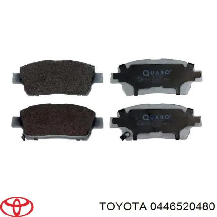 Колодки гальмівні передні, дискові 0446520480 Toyota