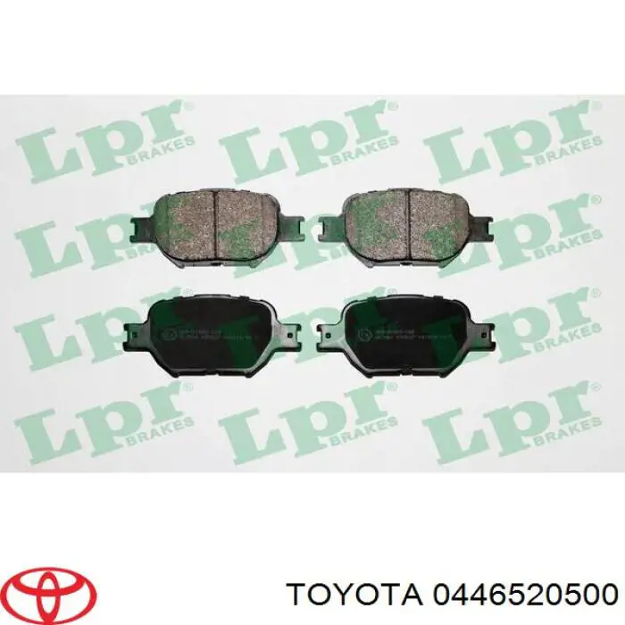 Гальмівні колодки Toyota 0446520500 ціна, від 19.02 USD