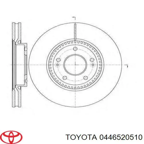 Передні тормозні колодки 0446520510 Toyota