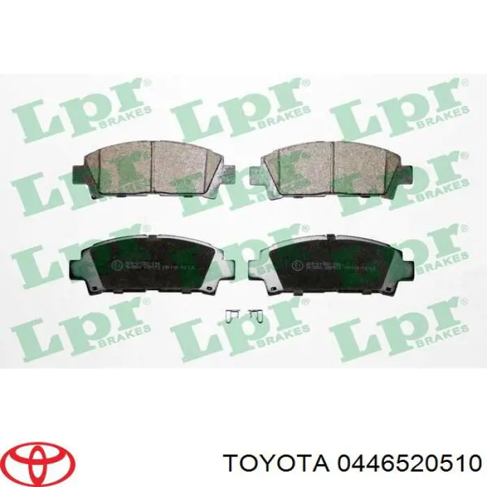 Гальмівні колодки Toyota 0446520510 ціна, від 23.12 USD