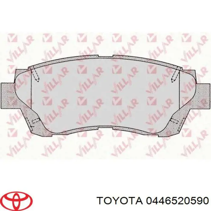 Купити 0446520590 Toyota Колодки гальмівні передні, дискові