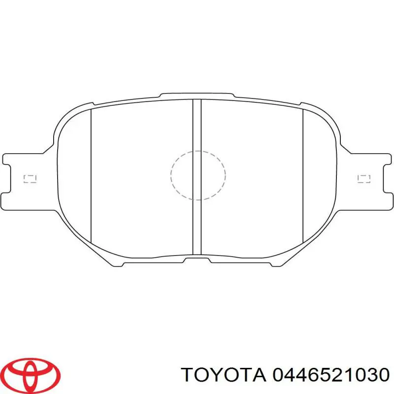 0446521030 Toyota Передні гальмівні колодки