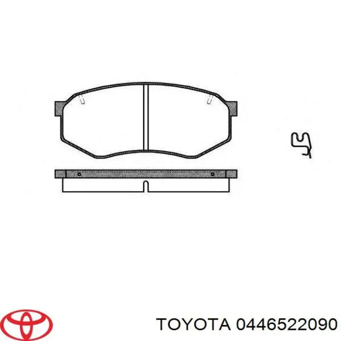 Гальмівні колодки Toyota 0446522090 ціна, від 24.70 USD