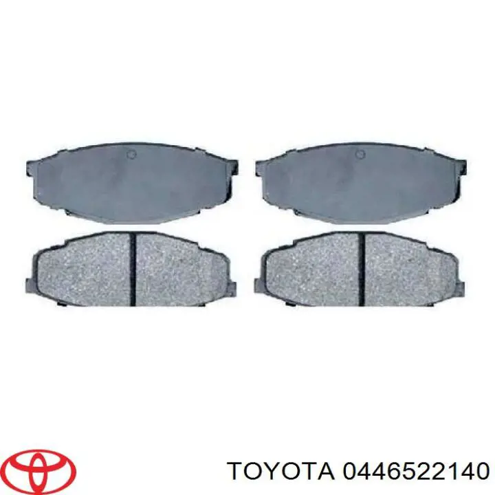 0446522140 Toyota Передні гальмівні колодки