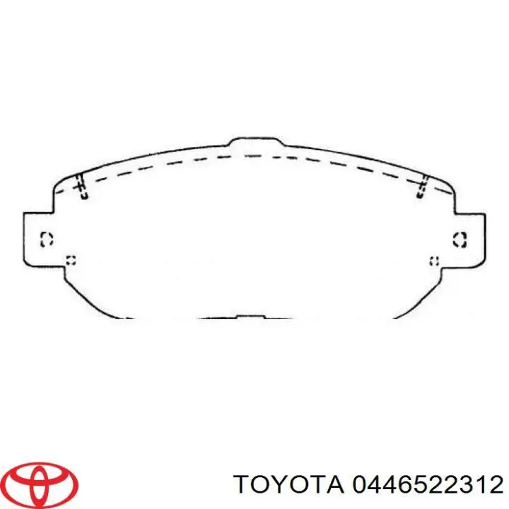 Гальмівні колодки Toyota 0446522312 ціна, від 26.43 USD