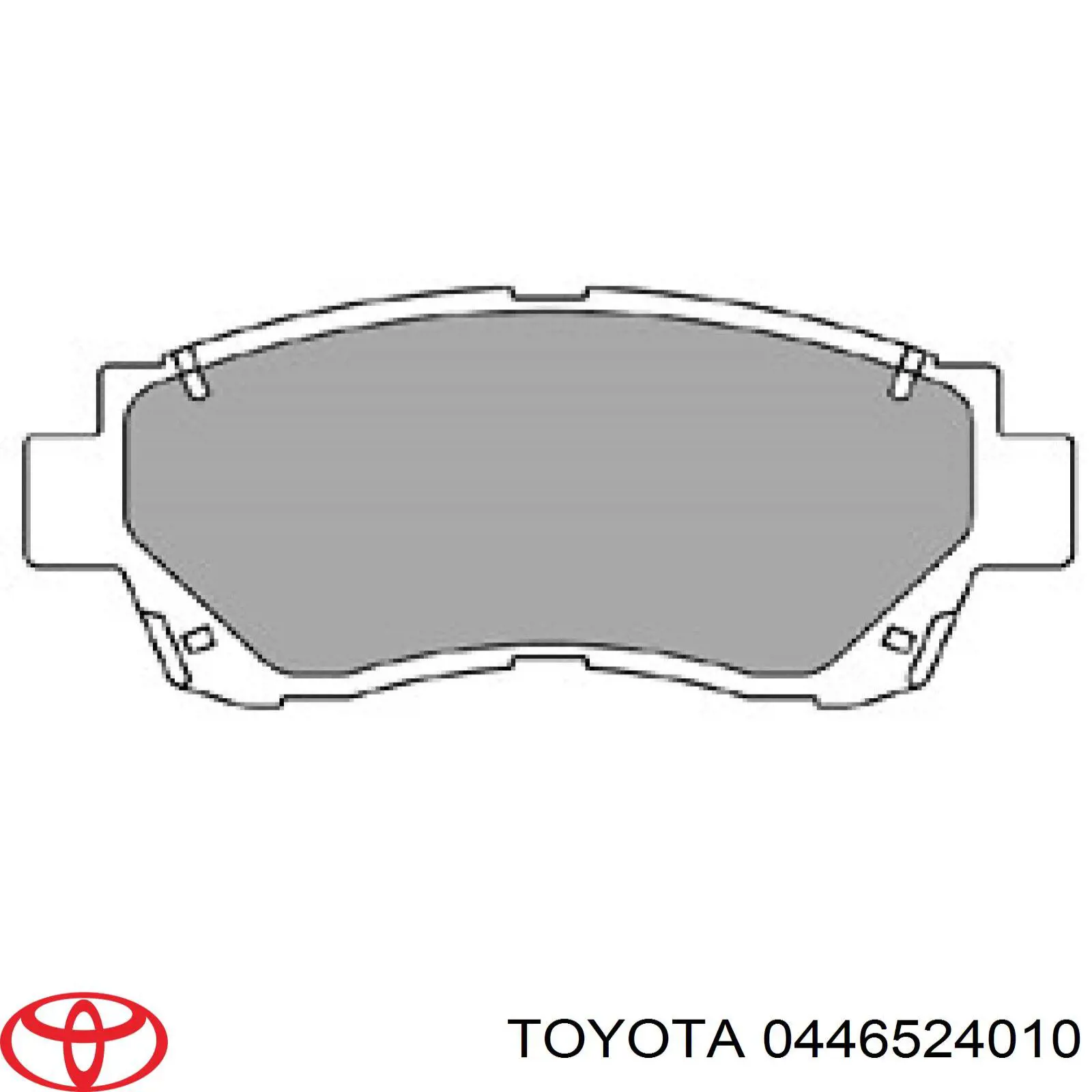 Передні тормозні колодки 0446524010 Toyota