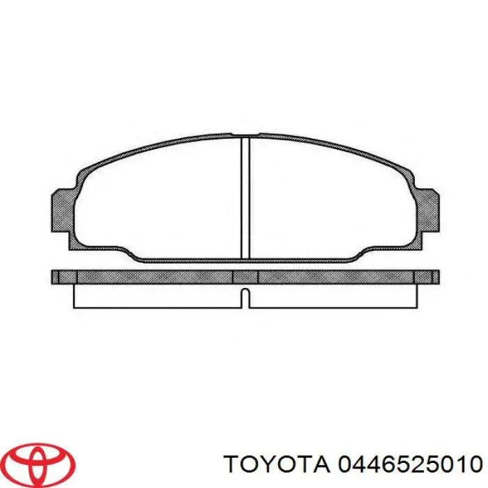 Гальмівні колодки Toyota 0446525010 ціна, від 8.94 USD