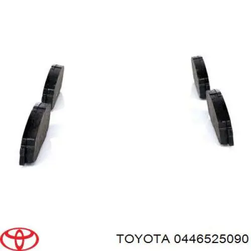 Передні тормозні колодки 0446525090 Toyota