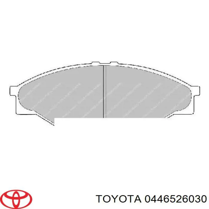 Гальмівні колодки Toyota 0446526030 ціна, від 18.18 USD